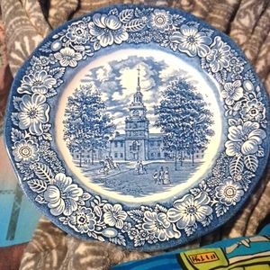 Liberty blue plate